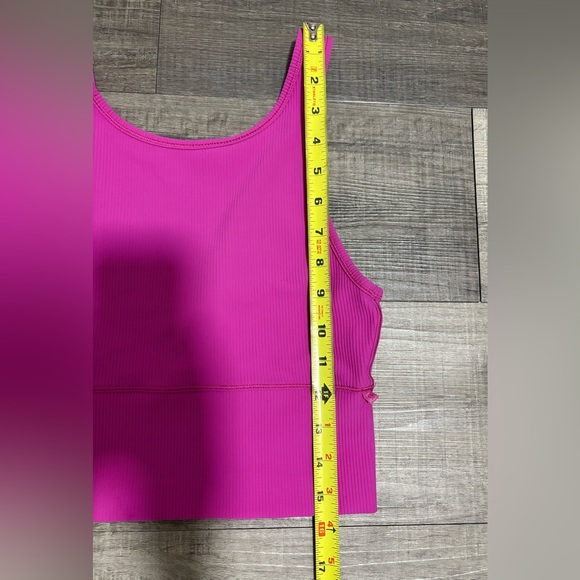 Lululemon Power Pivot Ribbed Tank Pink - Picture 6 of 6